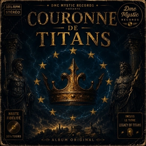 Le label DMC Mystic présente Couronne‑de‑Titans, un album de 24 tracks qui marie la force de l’EPIC orchestral et la poésie de la chanson française. Mélodies héroïques, chœurs puissants, thèmes instrumentaux majestueux : une œuvre ambitieuse qui transporte l’auditeur dans un univers mythique et grandiose. Un album essentiel pour les amateurs de musique épique et orchestrale.